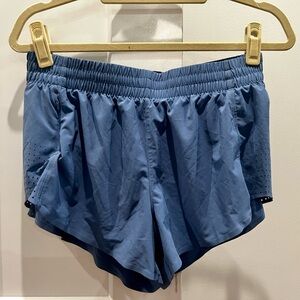 Athleta 3 inch Blue Hustle Shorts